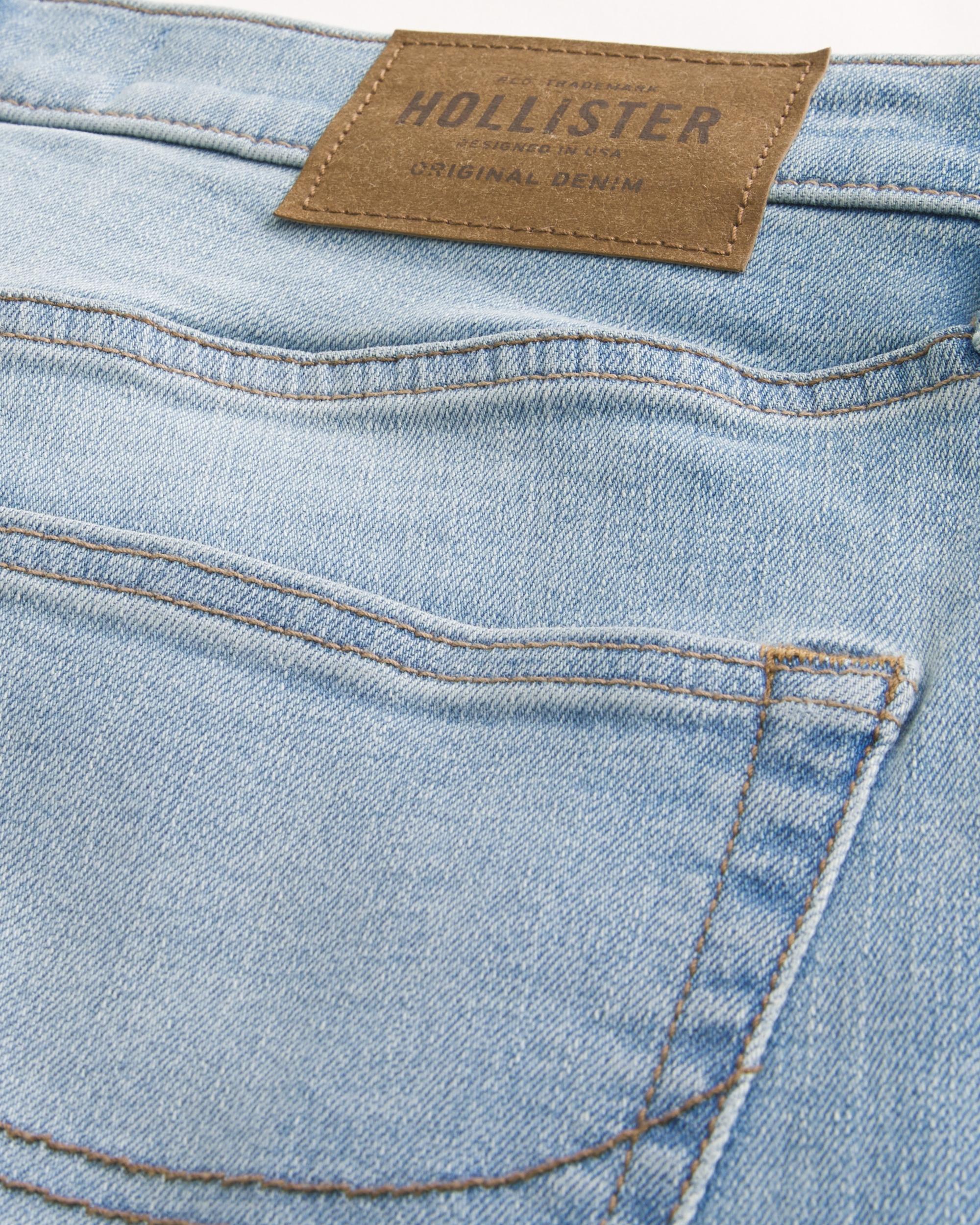 Light Wash Athletic Skinny Jeans Product Image