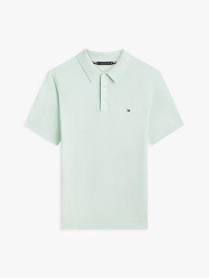 Short-Sleeve Sweater Polo Product Image