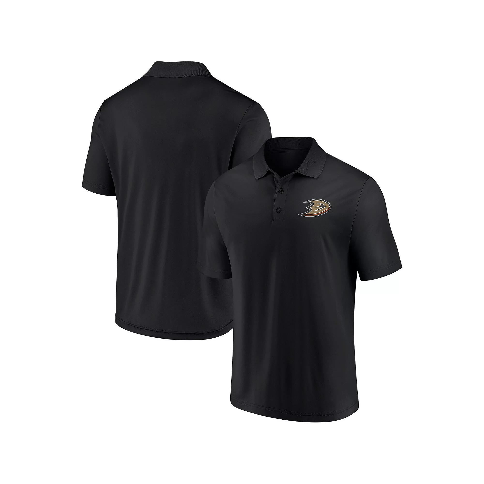 Men's Fanatics Branded Black Anaheim Ducks Winning Streak Polo, Size: Small, Dks Black Product Image