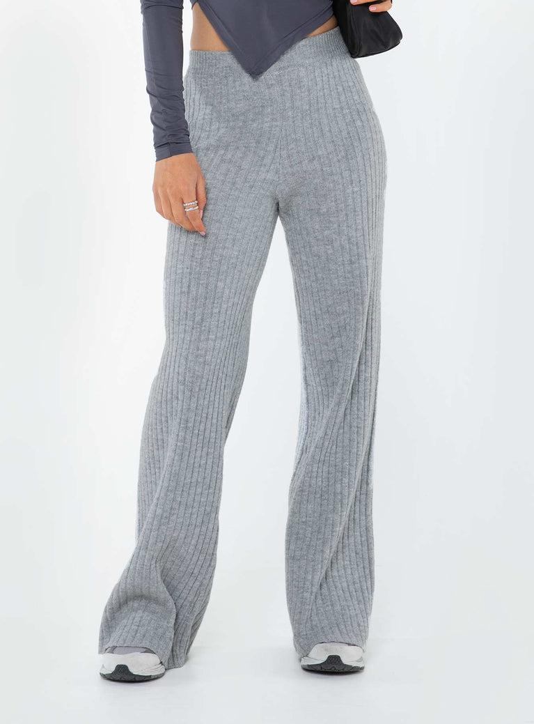 Montana Knit Pants Grey Marle Product Image