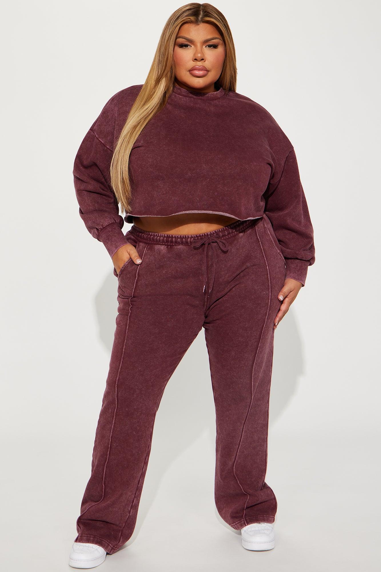 Chill Out Lounge Sweatshirt - Burgundy Product Image