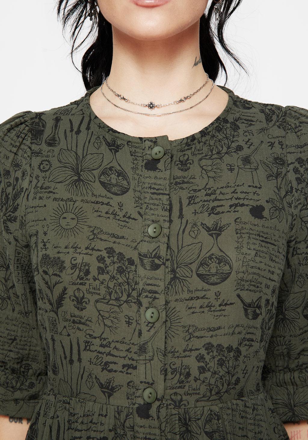 Taddea Cotton Button Up Midaxi Dress Product Image