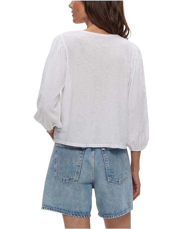 Vicky Scoop Neck Balloon Sleeve Tee Product Image