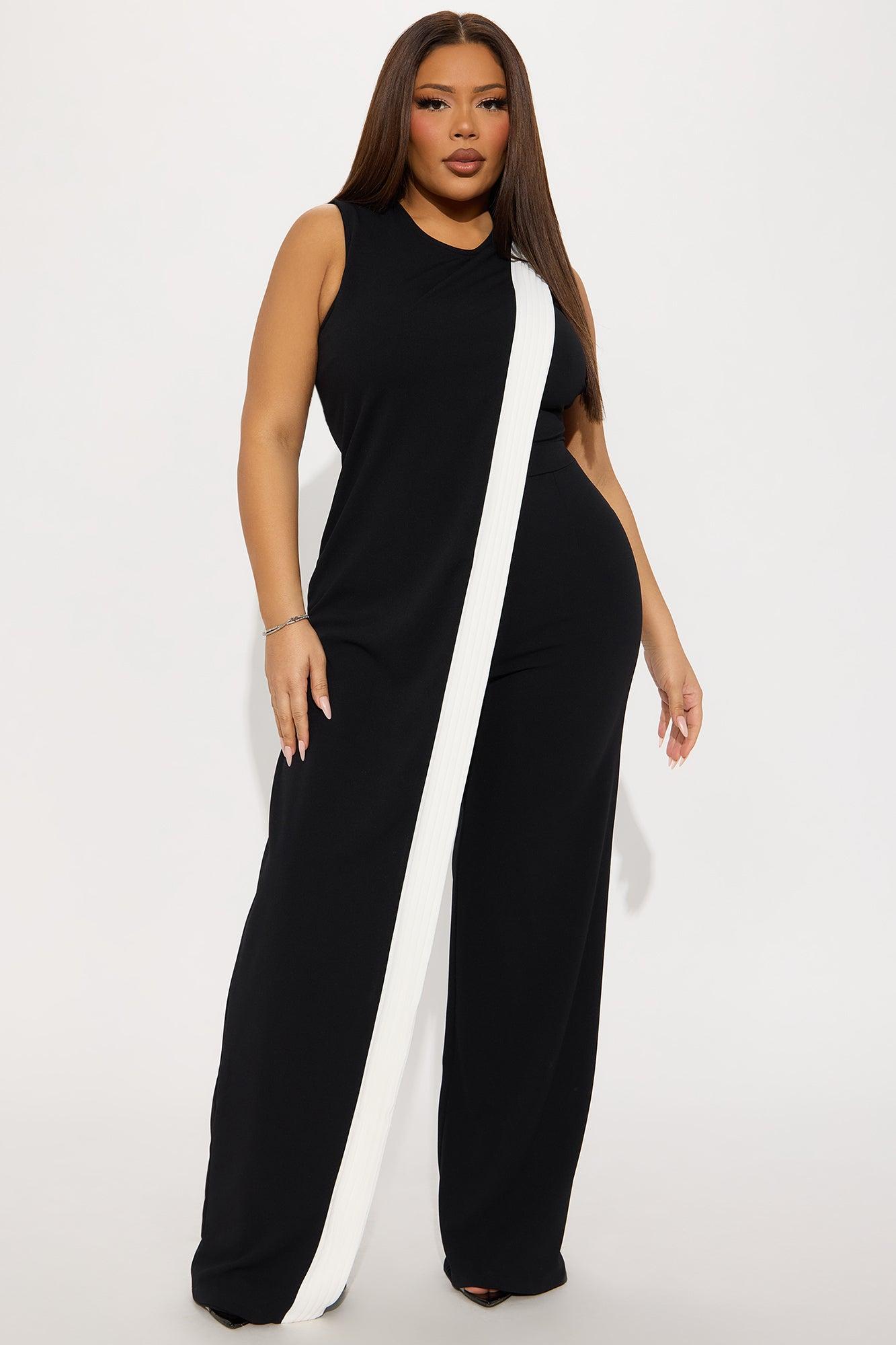 Back In Business Jumpsuit - Black/combo Product Image