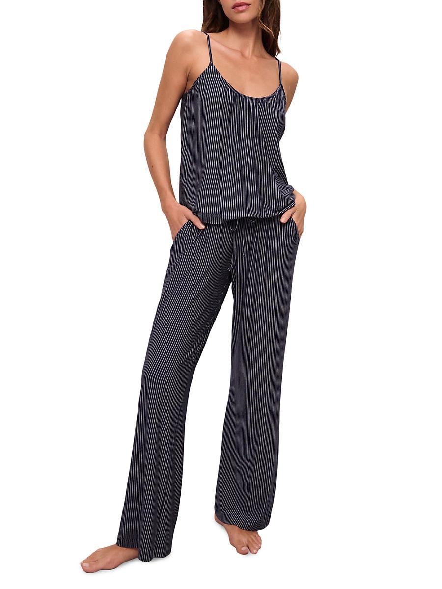 Womens Gisele Striped Pajama Set Product Image
