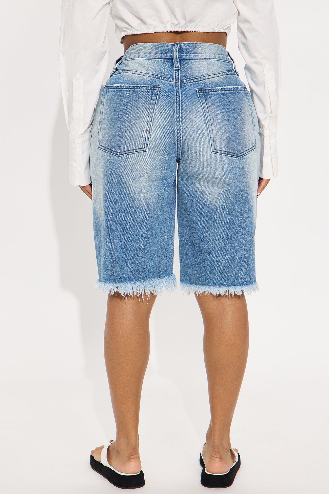 La Jolla Denim Jorts - Medium Blue Wash Female Product Image