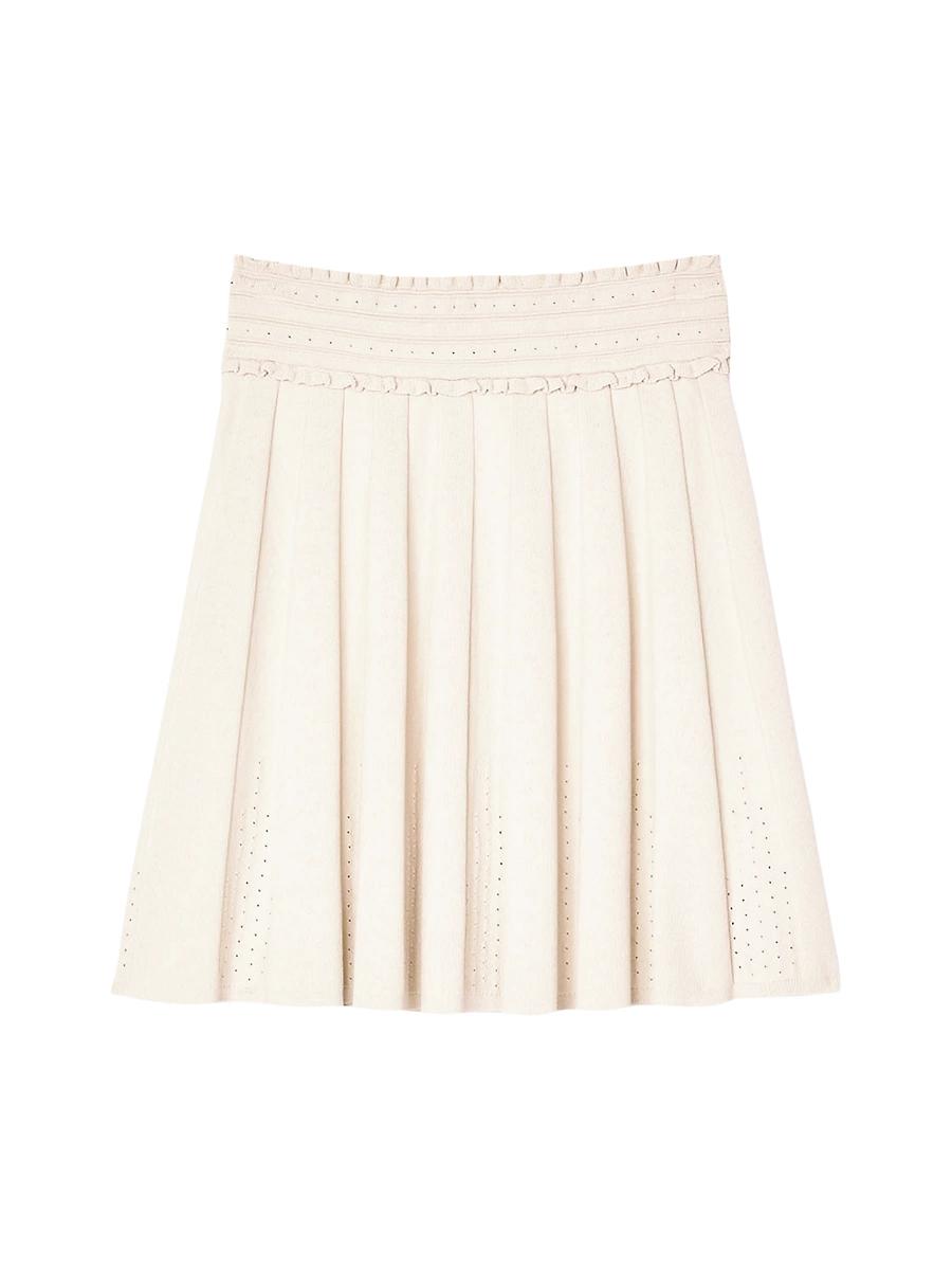 Womens Pointelle Knit Skirt Product Image