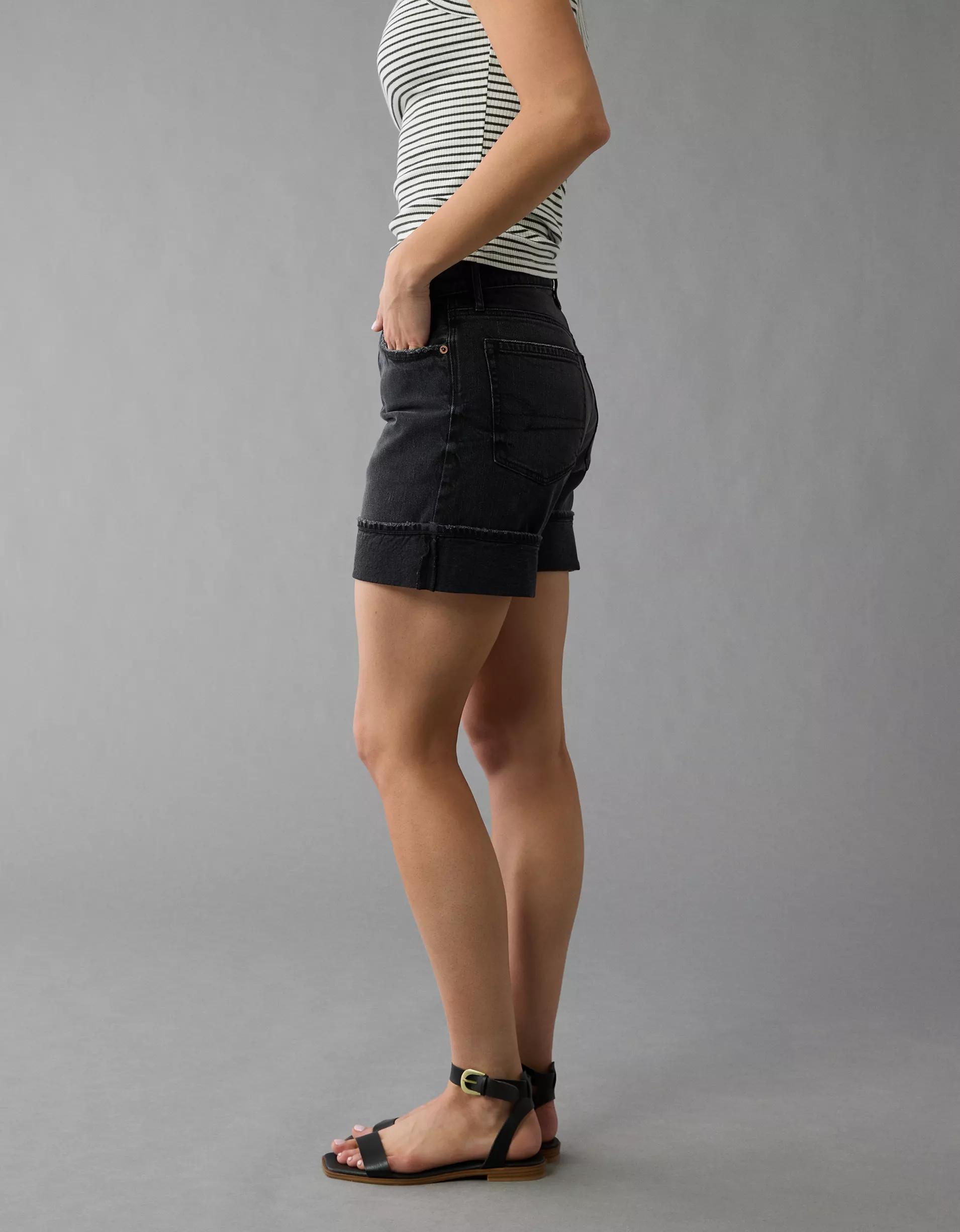 AE 6" Strigid Super High-Waisted Relaxed Denim Short Product Image