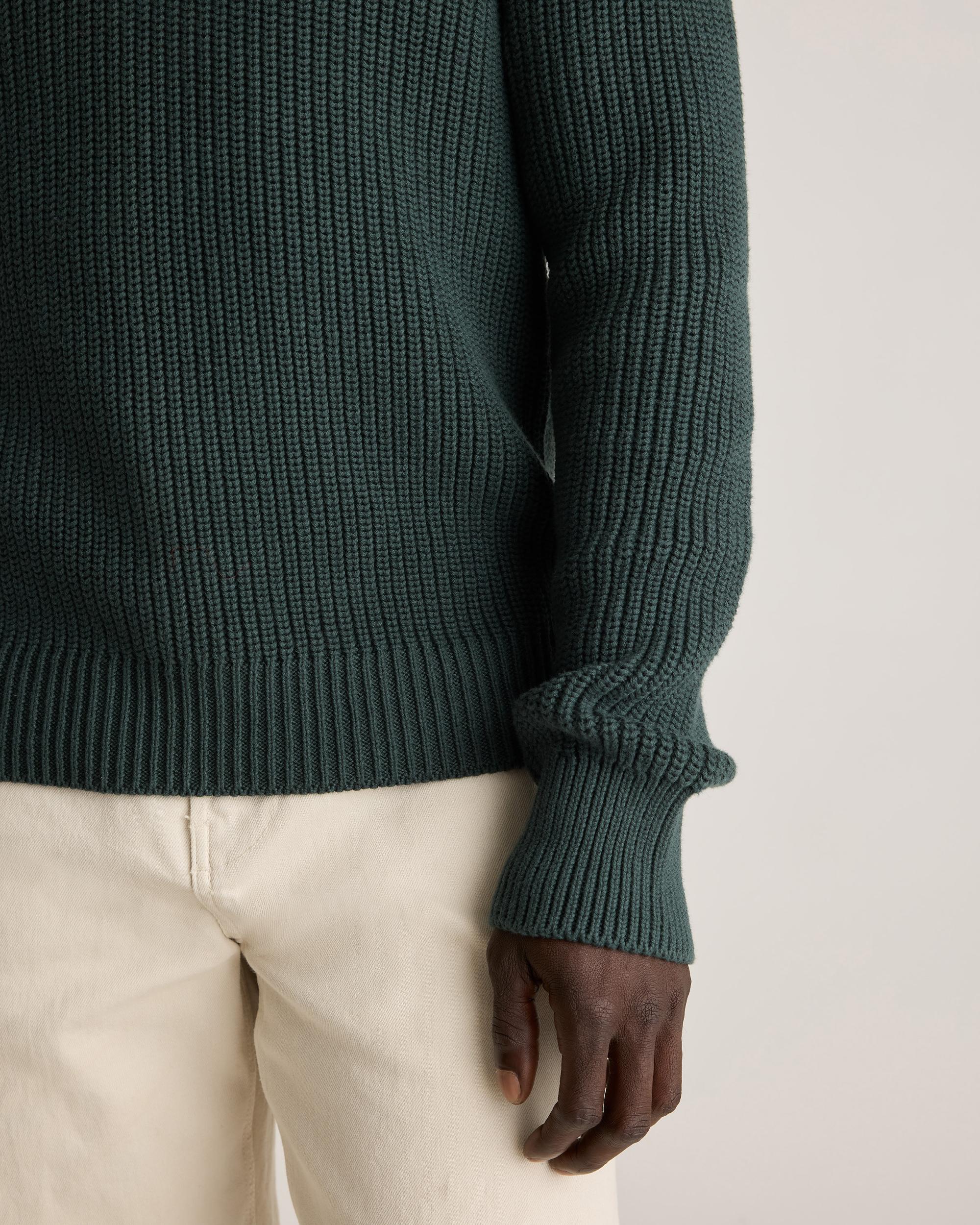 Quince | Men's Fisherman Polo Sweater Organic Cotton Product Image
