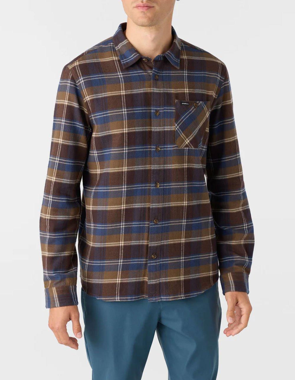 O'NEILL Redmond Mens Flannel - CHOCOLATE Product Image