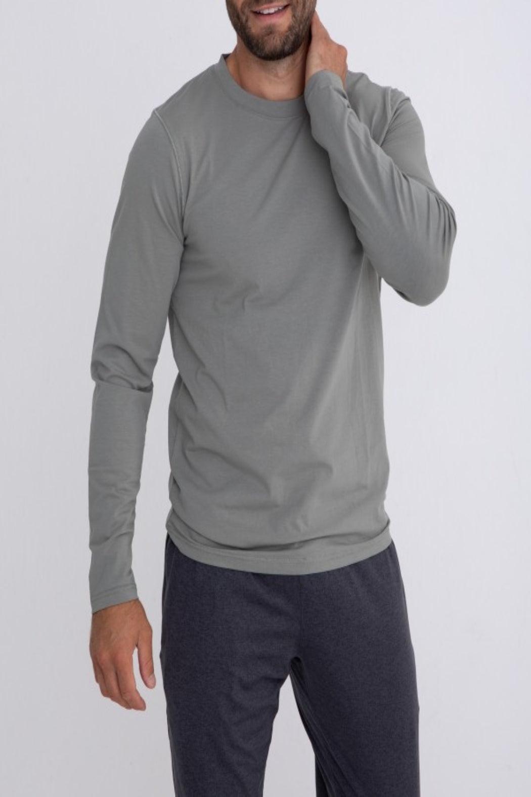 Pima Cotton Blend Long Sleeve Shirt Product Image