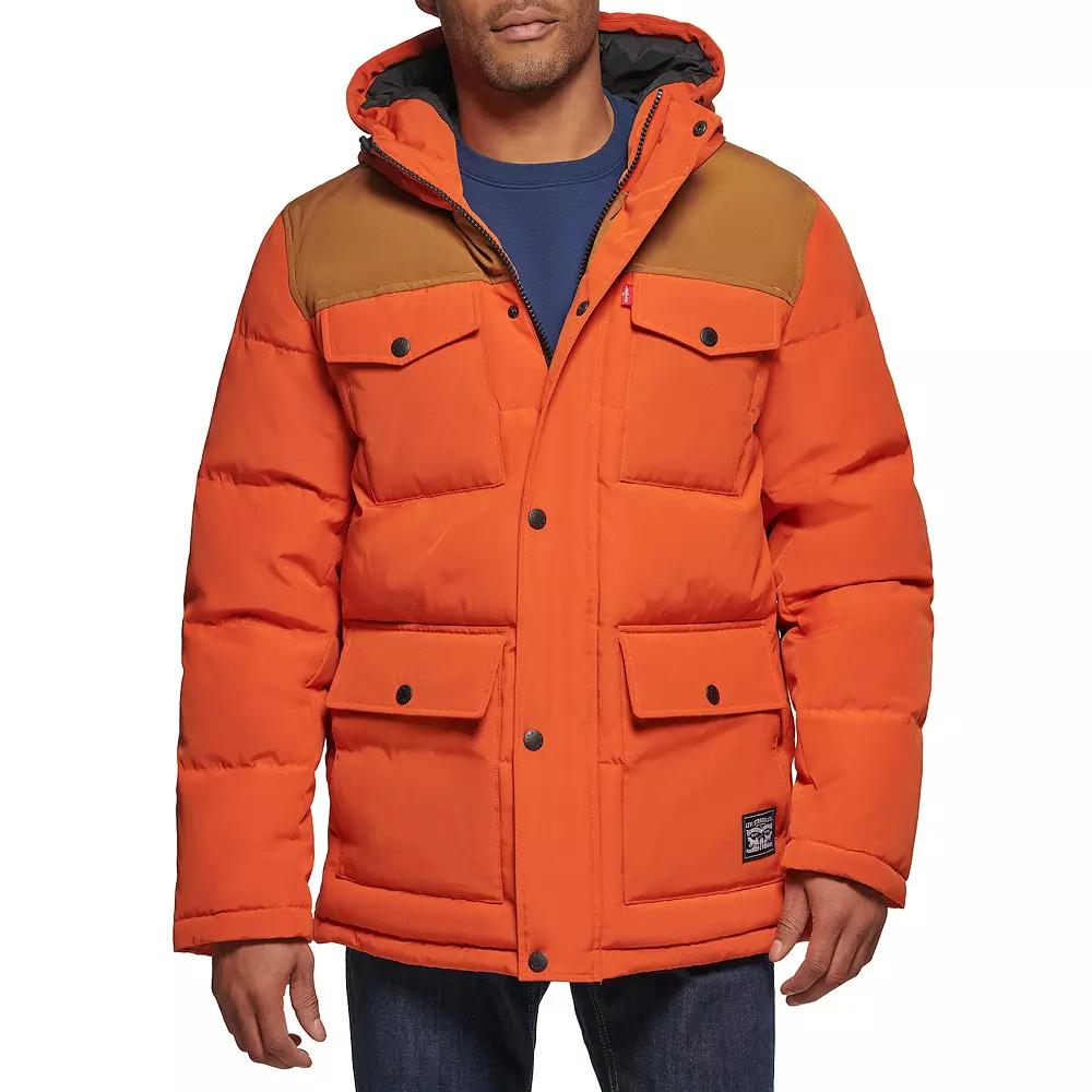 Men's Levi's® Four Pocket Hooded Parka,  Product Image