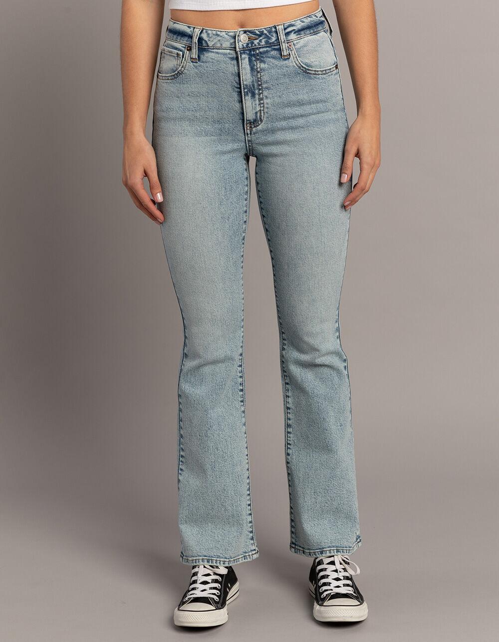 RSQ Womens High Rise Flare Jeans - LIGHT WASH Product Image