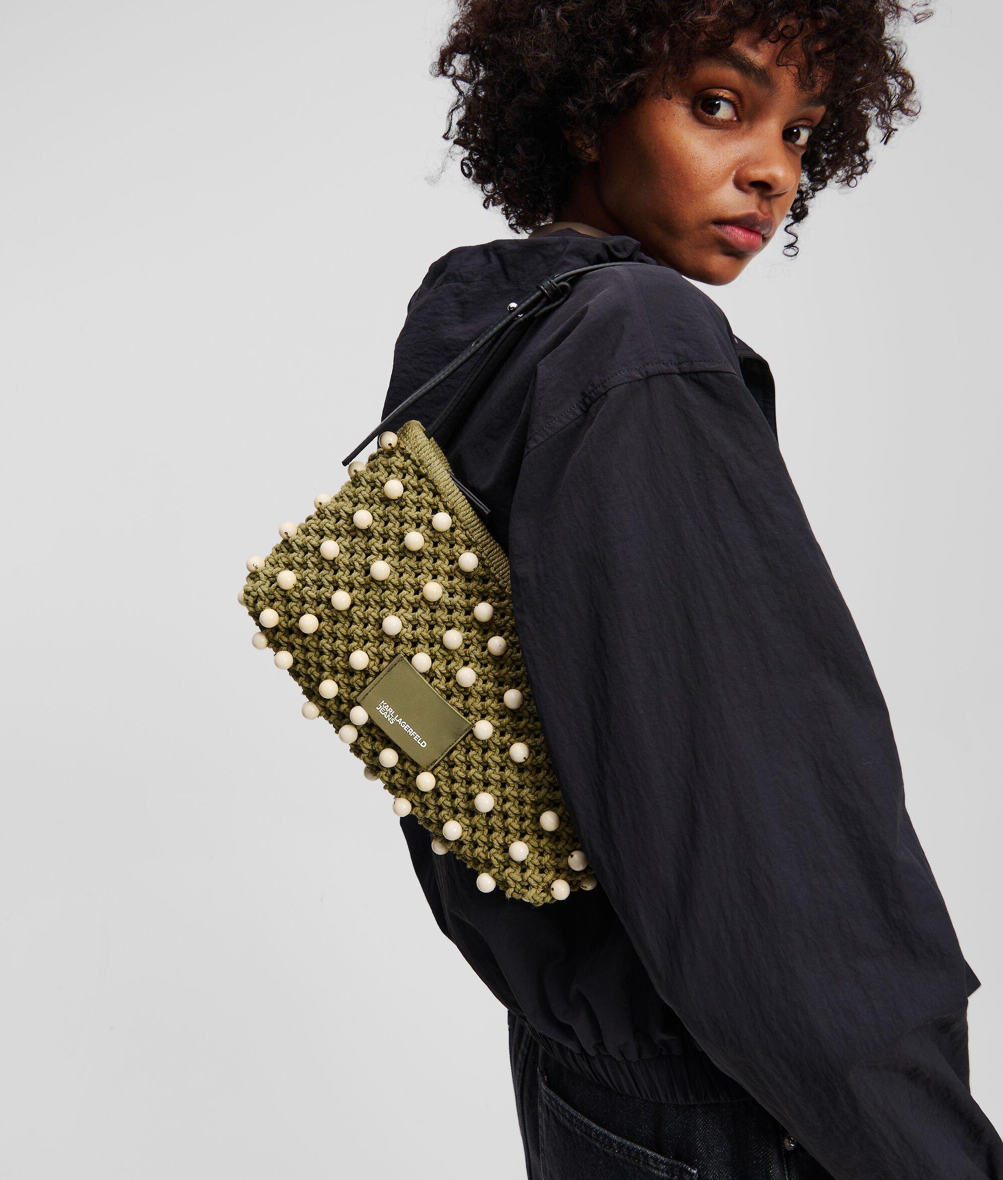 CROCHET BEADED SHOULDER BAG Product Image