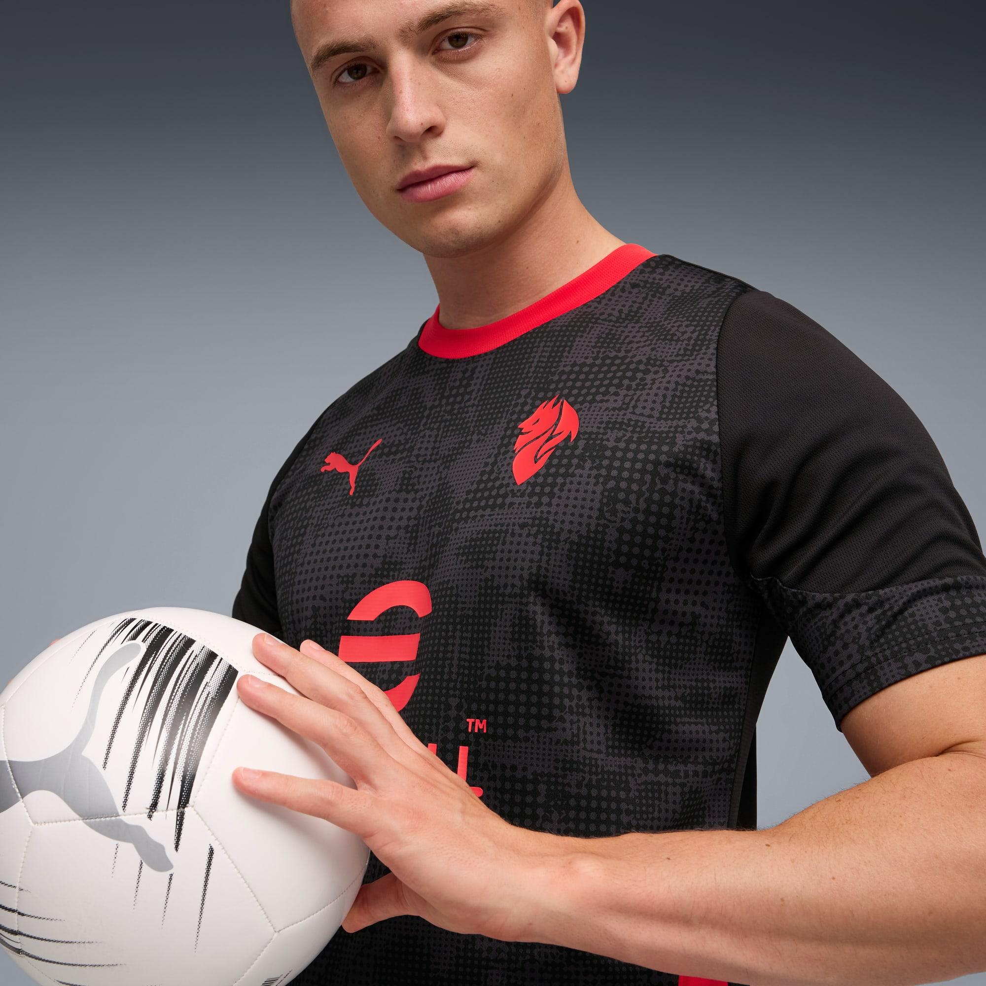 PUMA AC Milan Men's Long Sleeve Soccer Training Soccer Jersey Product Image