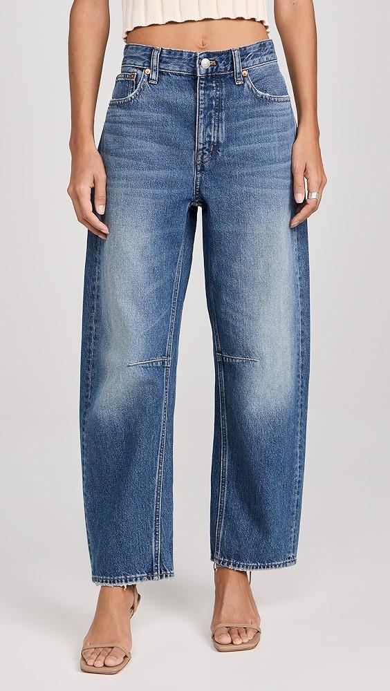 Madewell The Darted Barrel-Leg Jean | Shopbop Product Image
