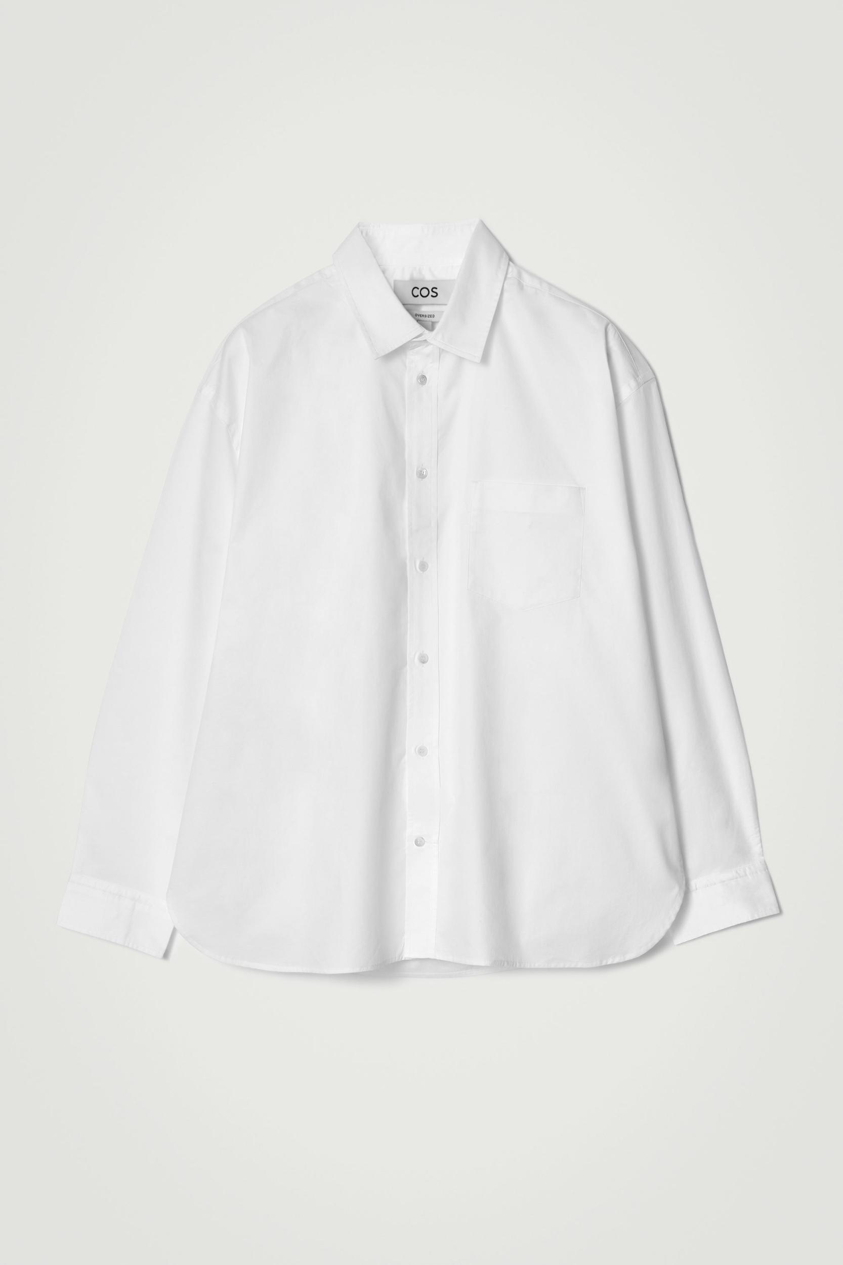 WIDE OVERSIZED COTTON OXFORD SHIRT Product Image