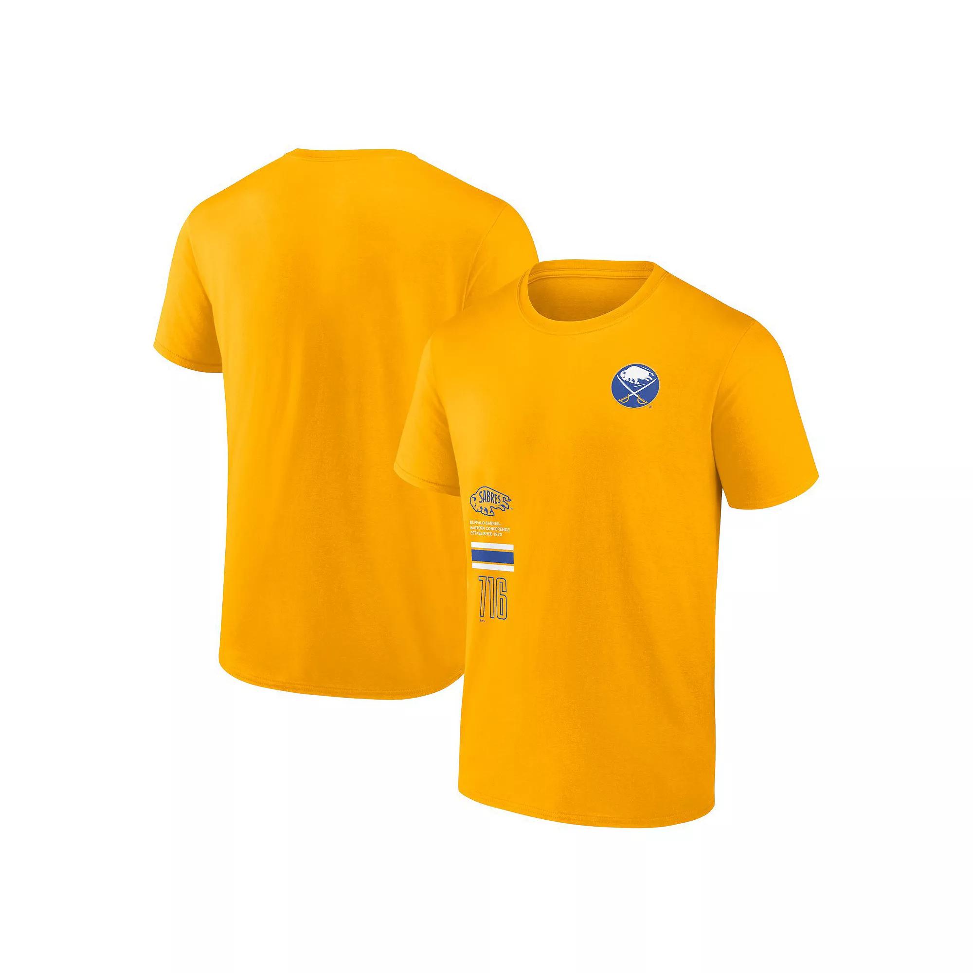 Men's Fanatics Gold Buffalo Sabres Represent T-Shirt,  Product Image