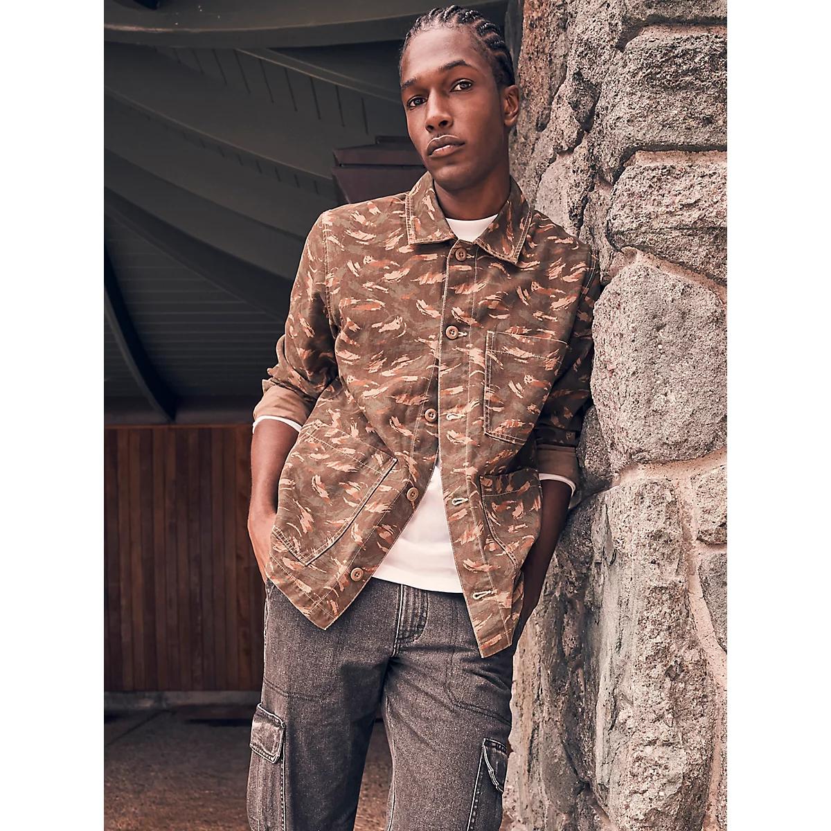 Men's Utility Chore Jacket in Micro Brushstroke Product Image