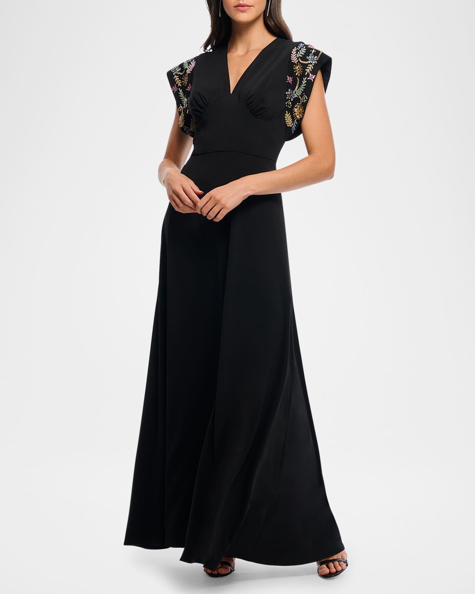 Matassa Floral Embellished Empire Gown  Product Image