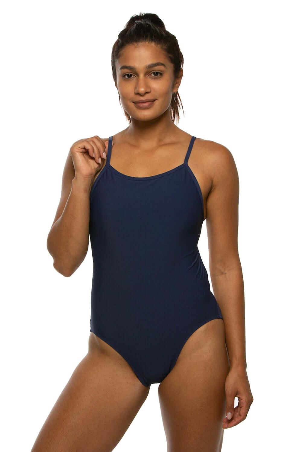 Devon One Piece Swimsuit - Navy Female Product Image