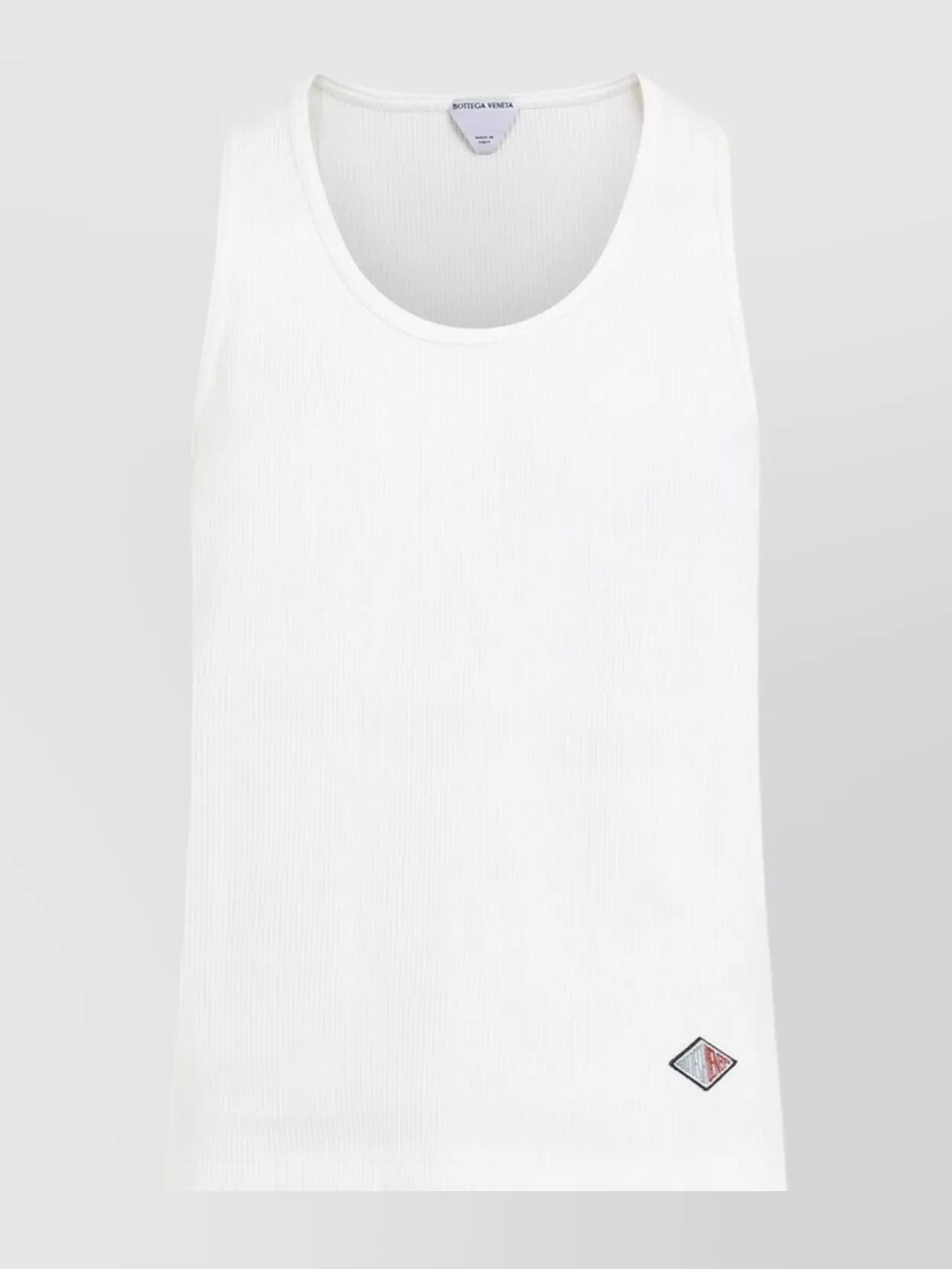 BOTTEGA VENETA Slim Fit Cotton T-shirt In White Product Image