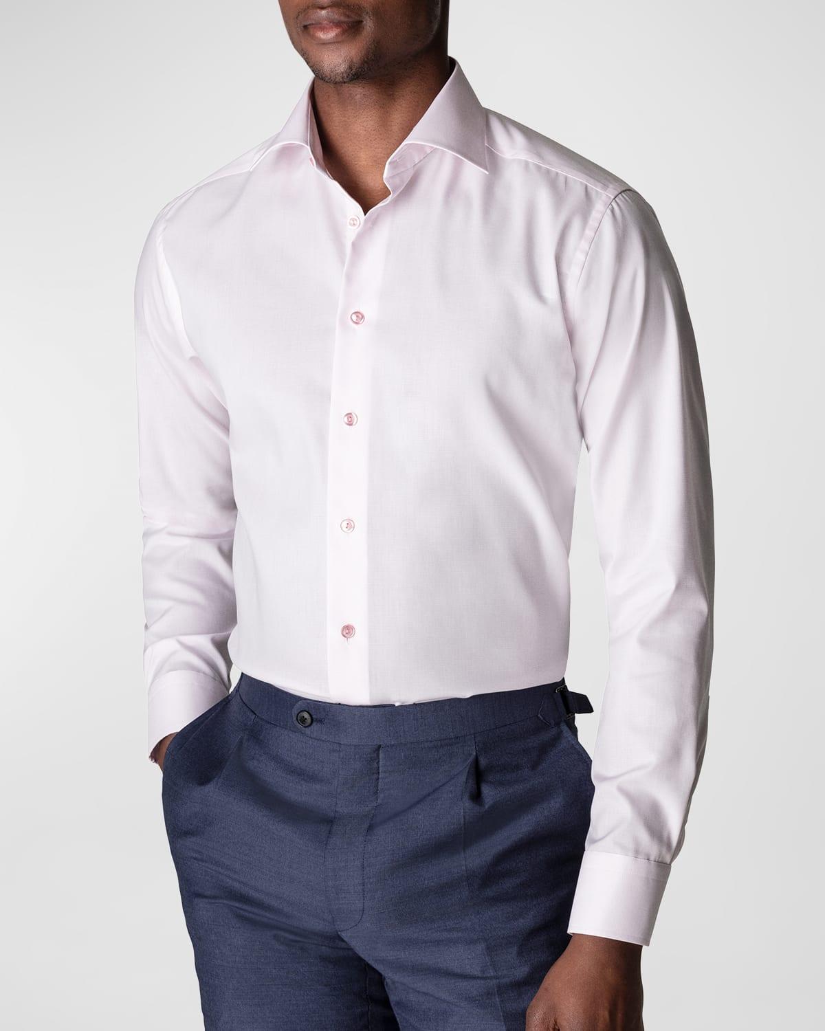 Mens Contemporary-Fit Textured Solid Shirt Product Image