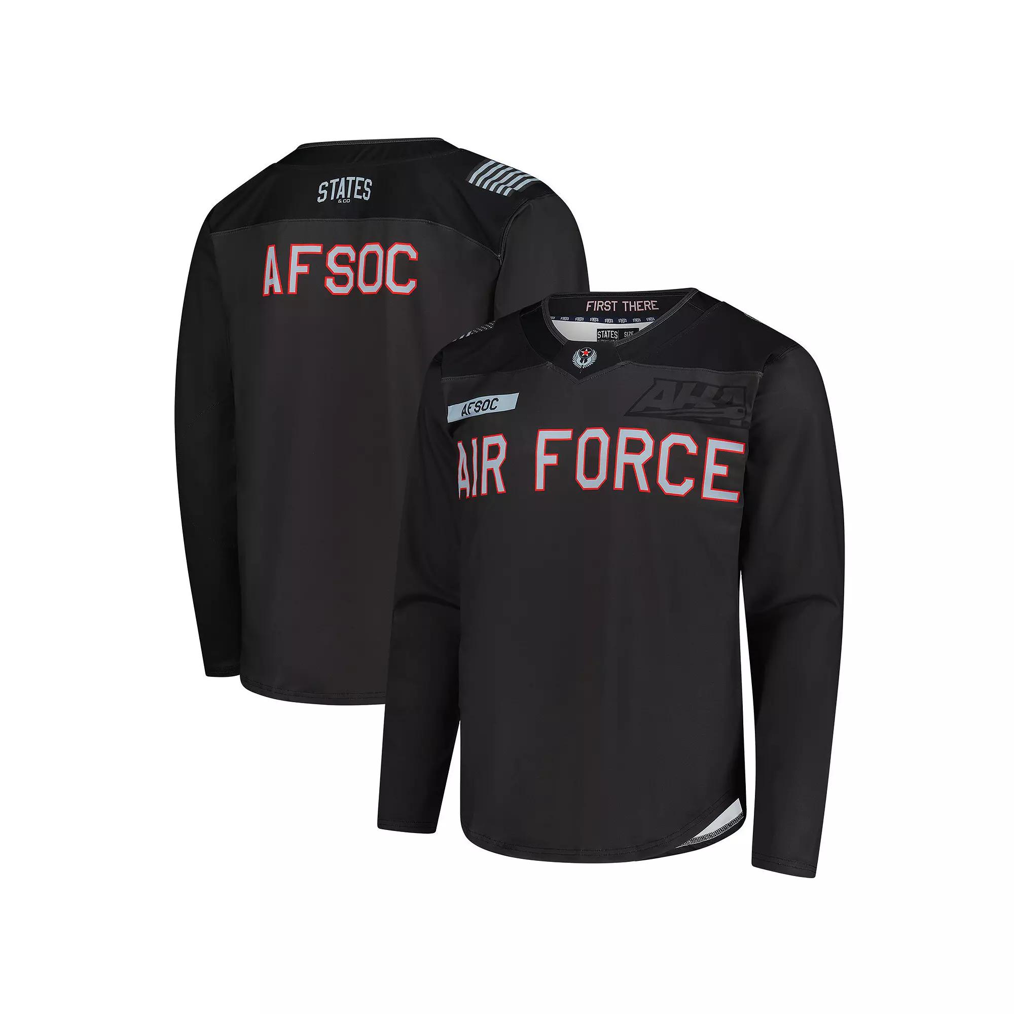 Men's Charcoal Air Force Falcons Replica Hockey Jersey, Size: Medium, Afa Charco Product Image