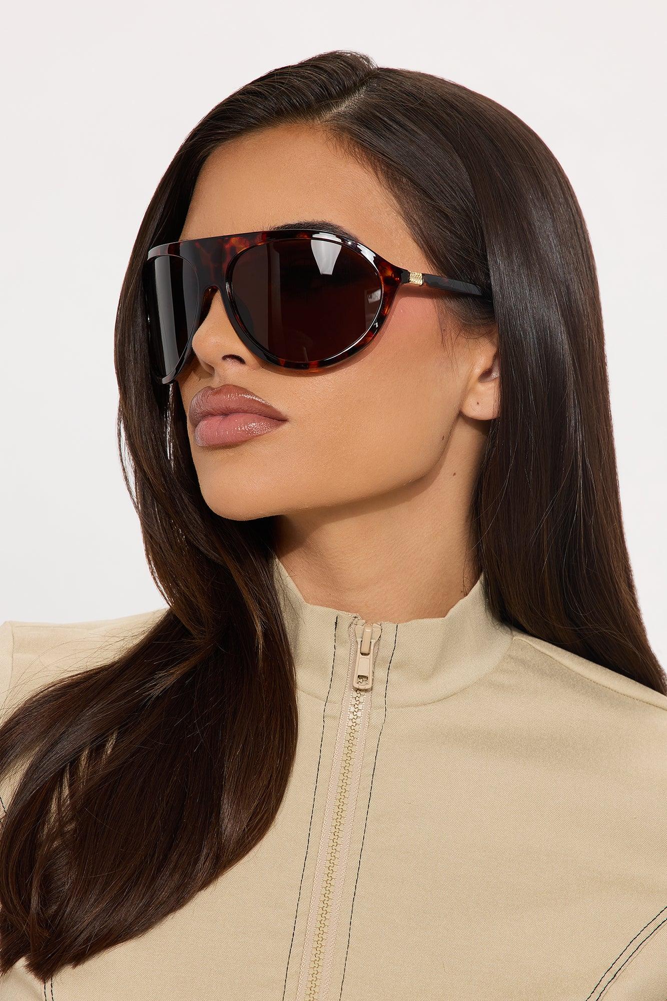 Daily Use Shield Sunglasses - Tortoise Female Product Image