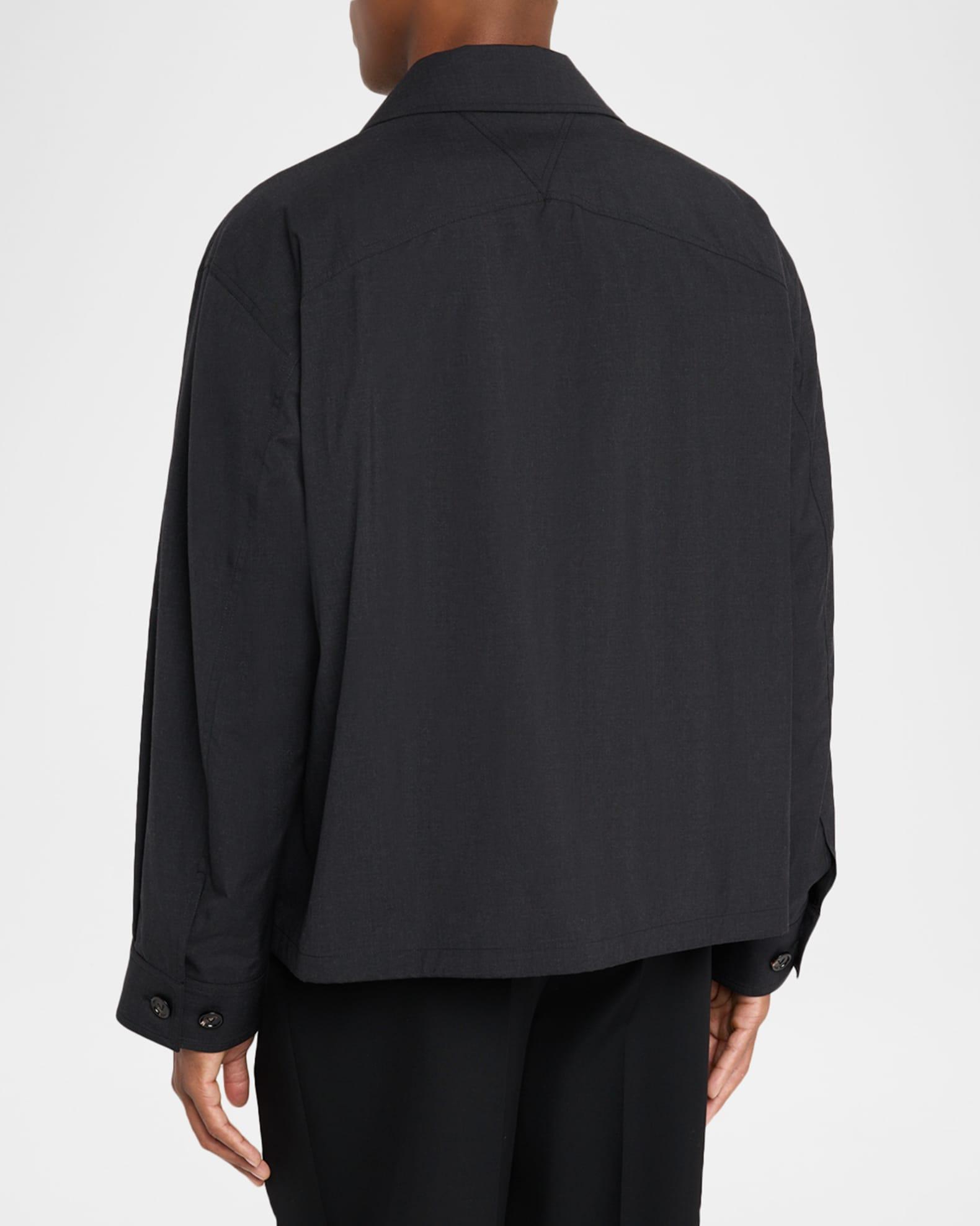 Men's Wool Triangle-Pocket Full-Zip Blouson Product Image