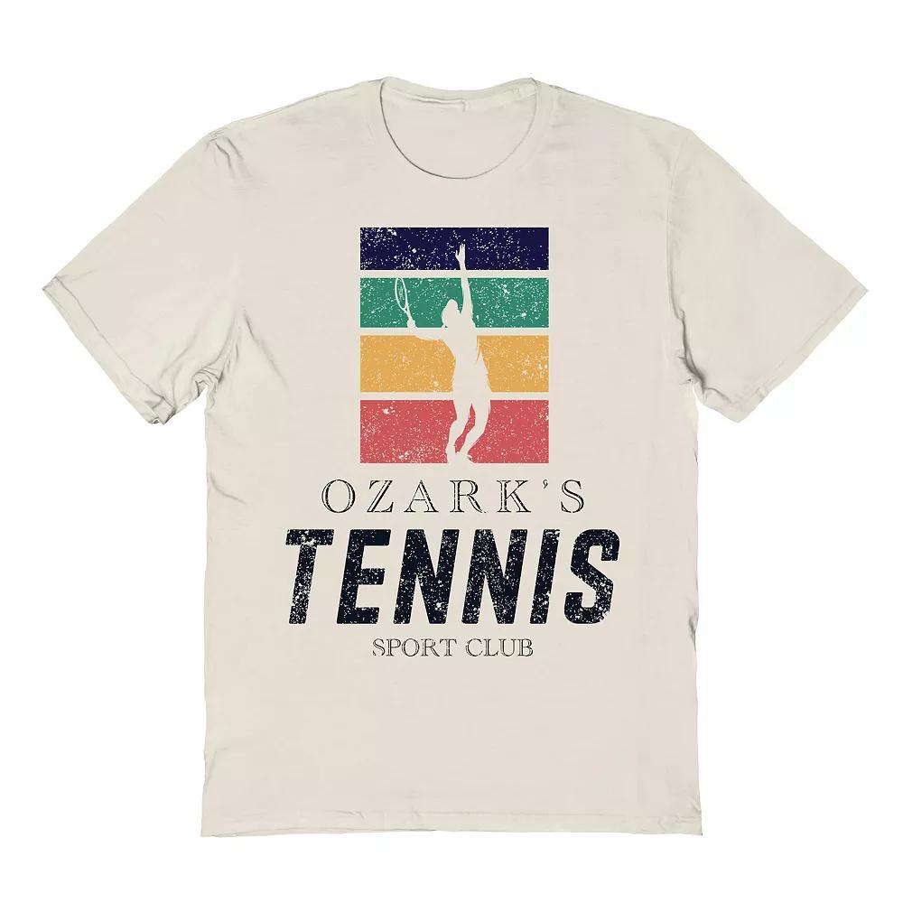 Men's Americana Collection Tennis Sport Club Graphic Tee, Size: XL, Natural Product Image