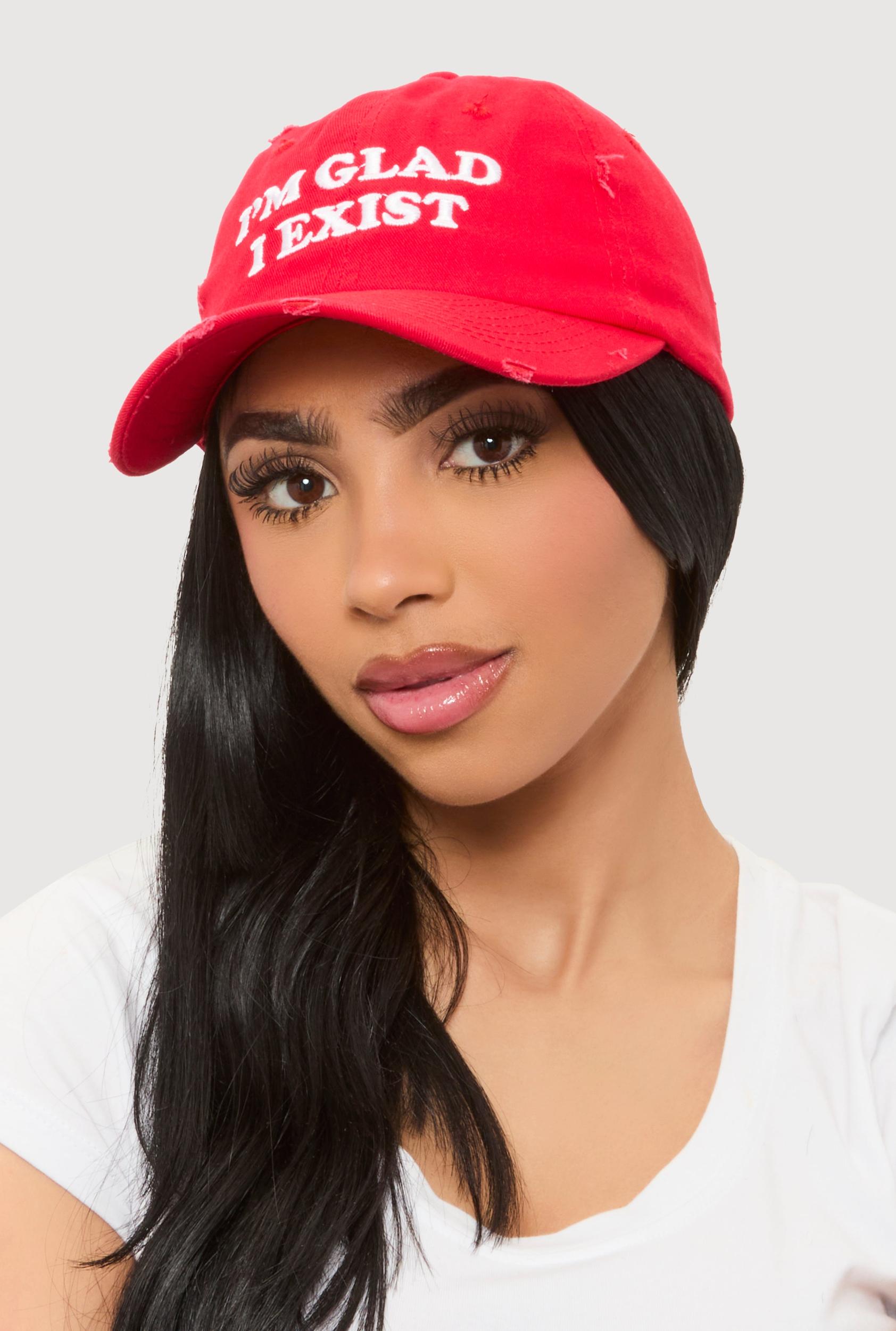 Im Glad I Exist Baseball Cap Female Product Image
