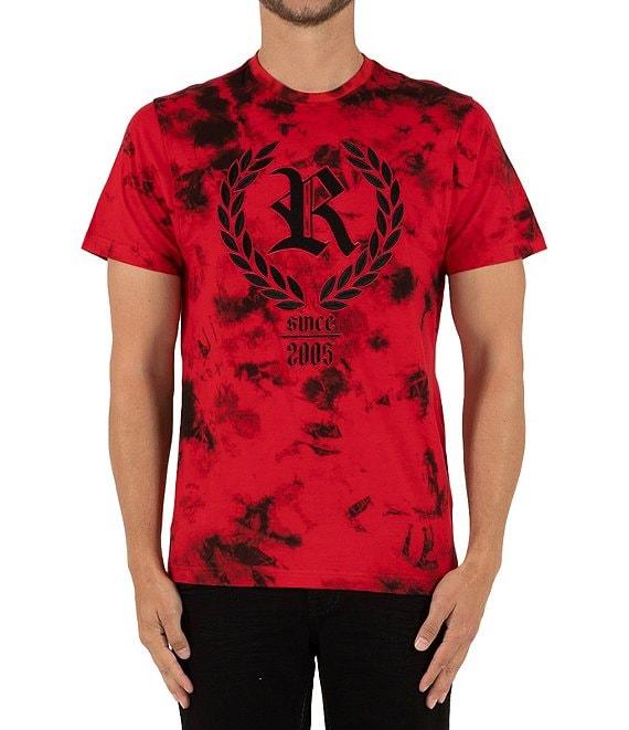 Rock Revival Tie-Dye Wreath-Embroidered Short Sleeve T-Shirt Product Image