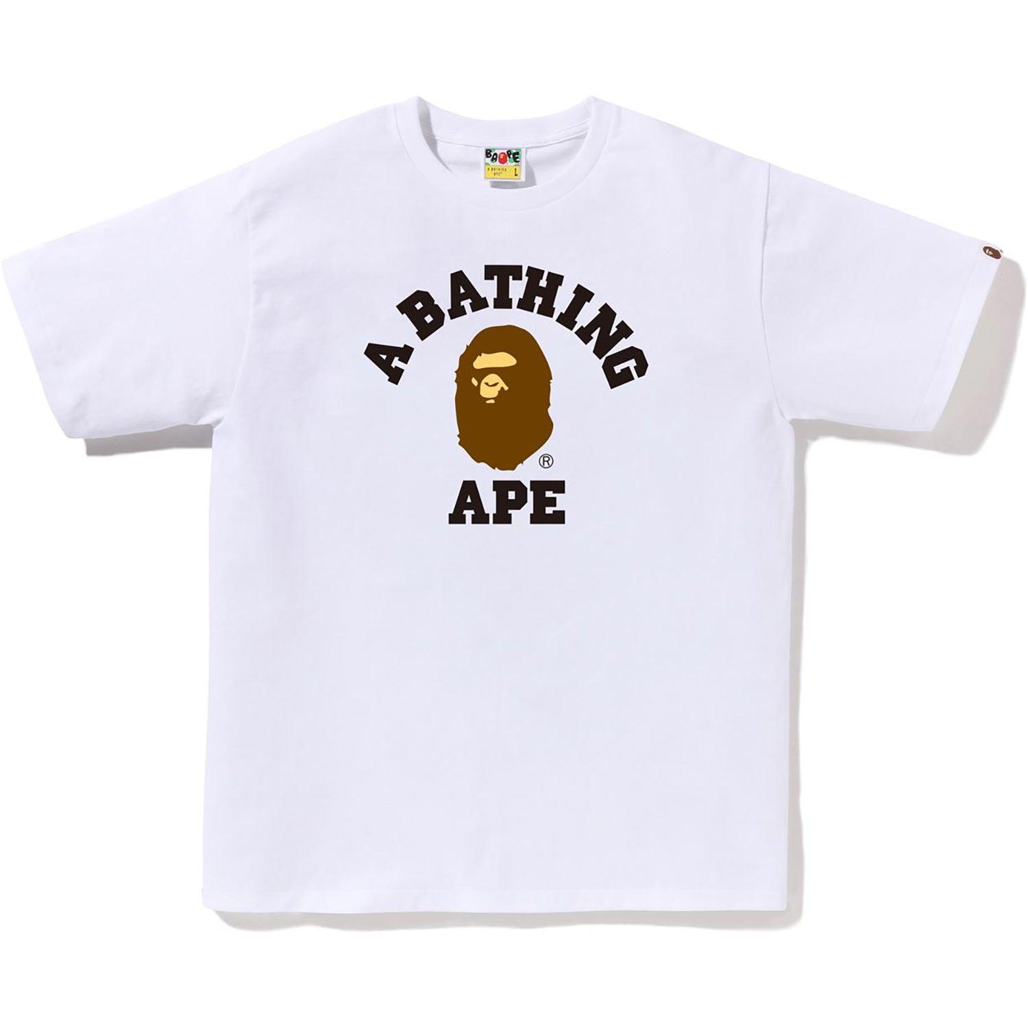 BAPE MENS COLLEGE TEE Male Product Image