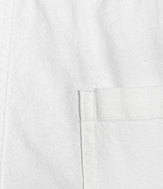 Nurture Stretch Linen Blend Cuffed Straight Leg Crop Pants Product Image