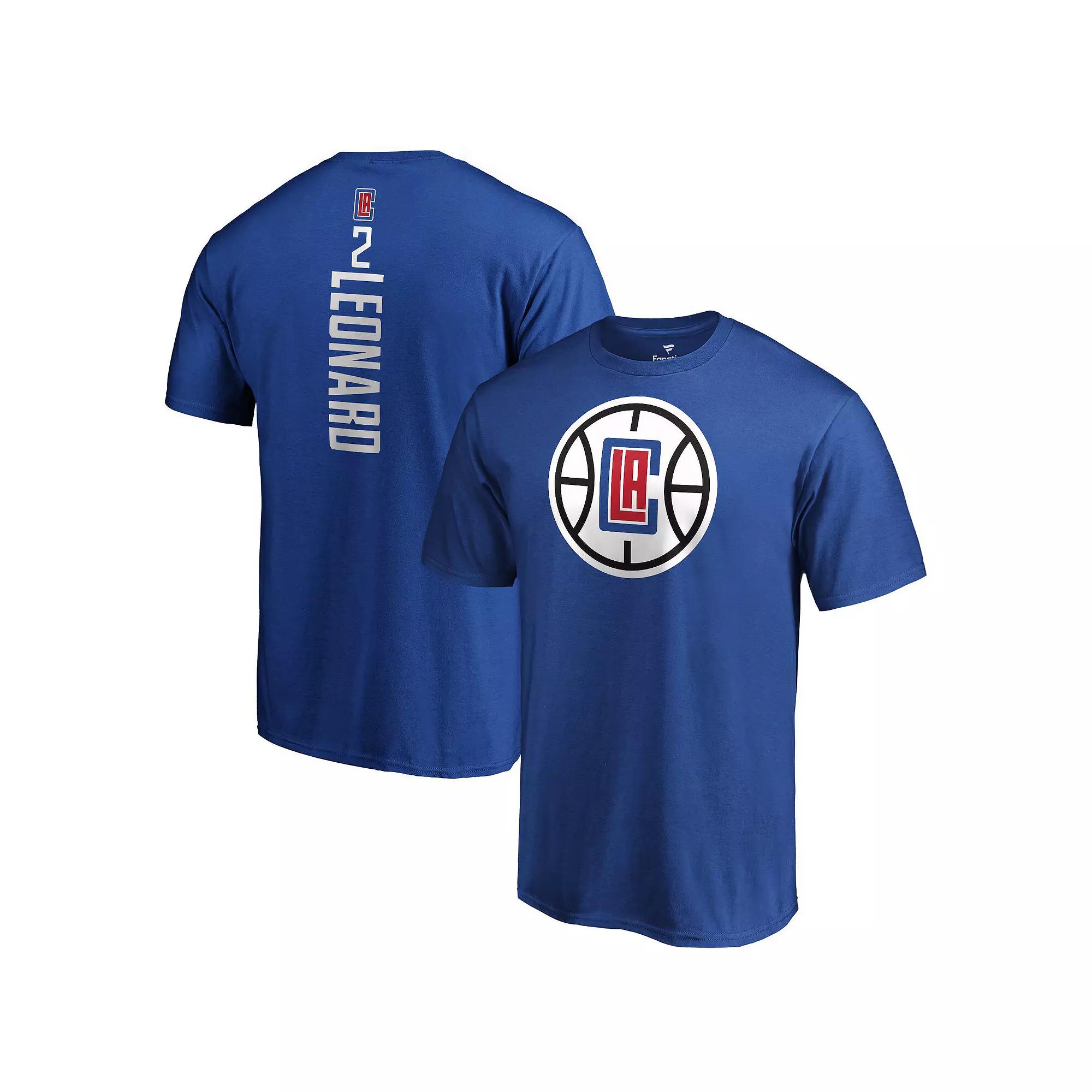 Men's Fanatics Branded Kawhi Leonard Blue LA Clippers Playmaker Name & Number T-Shirt,  Product Image