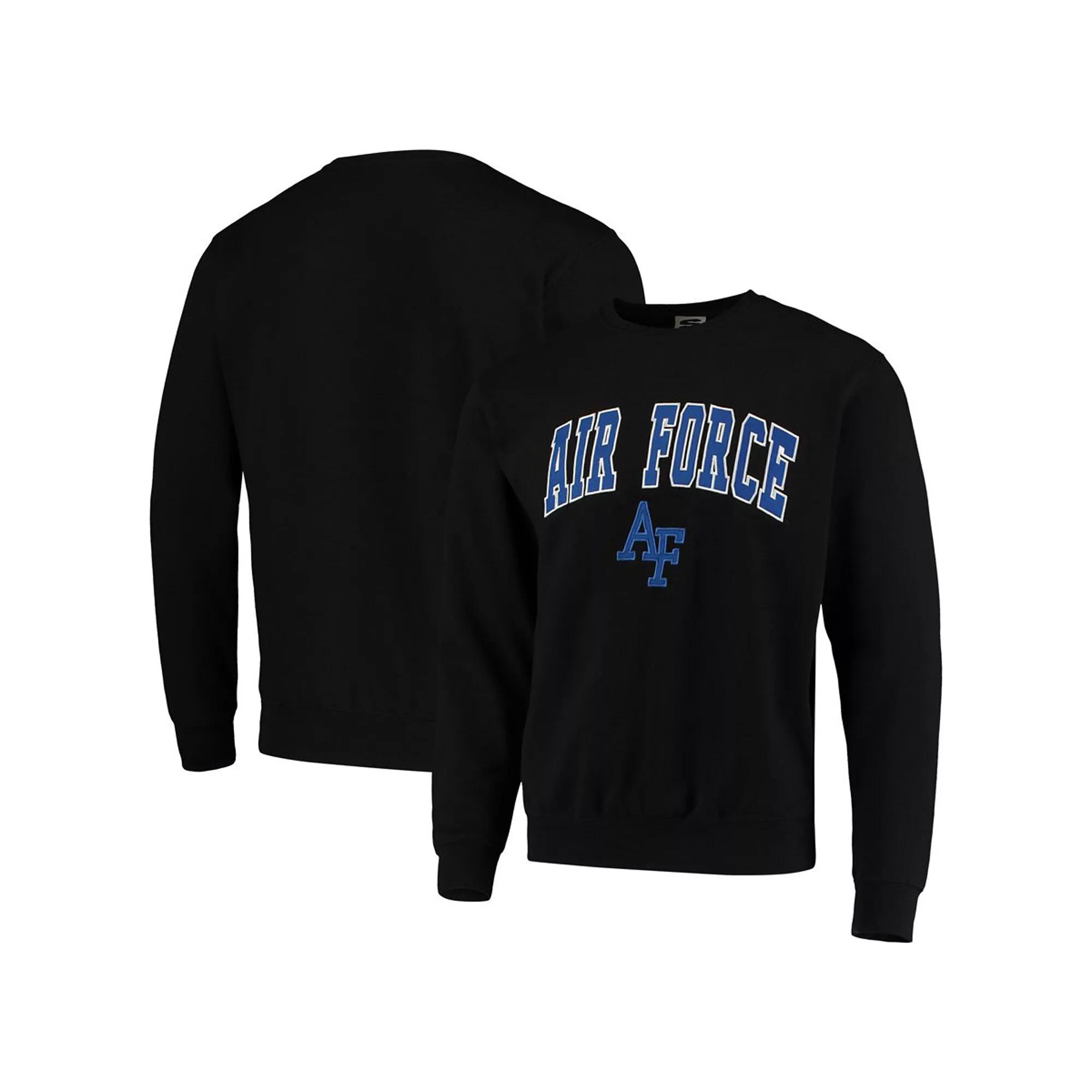 Men's Colosseum Black Air Force Falcons Arch & Logo Sweatshirt,  Product Image
