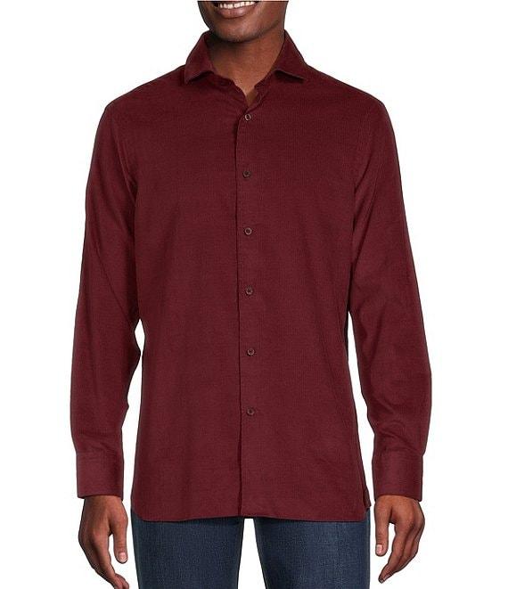 Cremieux Blue Label Solid Corduroy Long Sleeve Woven Shirt Product Image