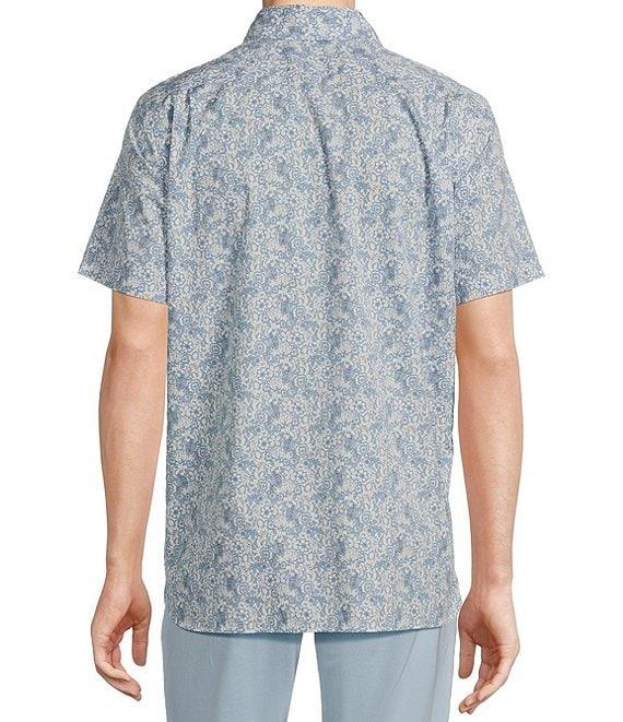 Cremieux Blue Label Floral Print Poplin Short Sleeve Woven Shirt Product Image