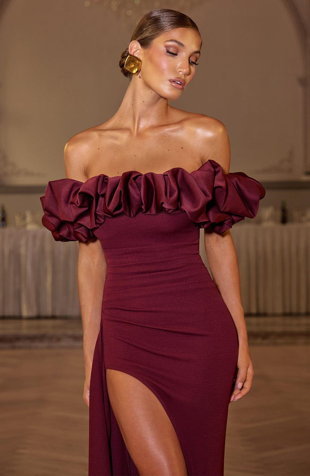 Elsie Maxi Dress - Cherry Lacquer Product Image