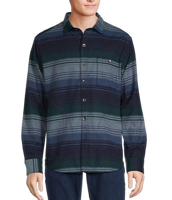 Tommy Bahama Sombra Yarn-Dyed-Stripe Long Sleeve Woven Shirt Product Image