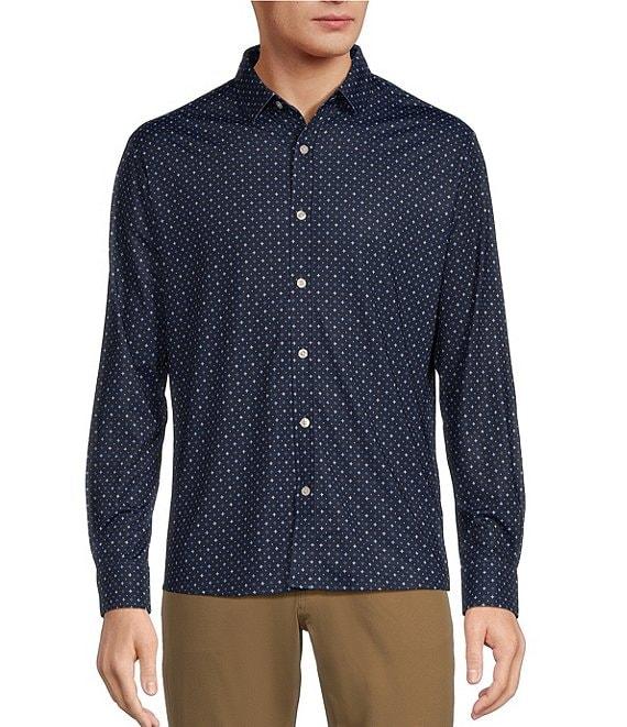 Hart Schaffner Marx Geo Print Luxury Performance Sportshirt Product Image