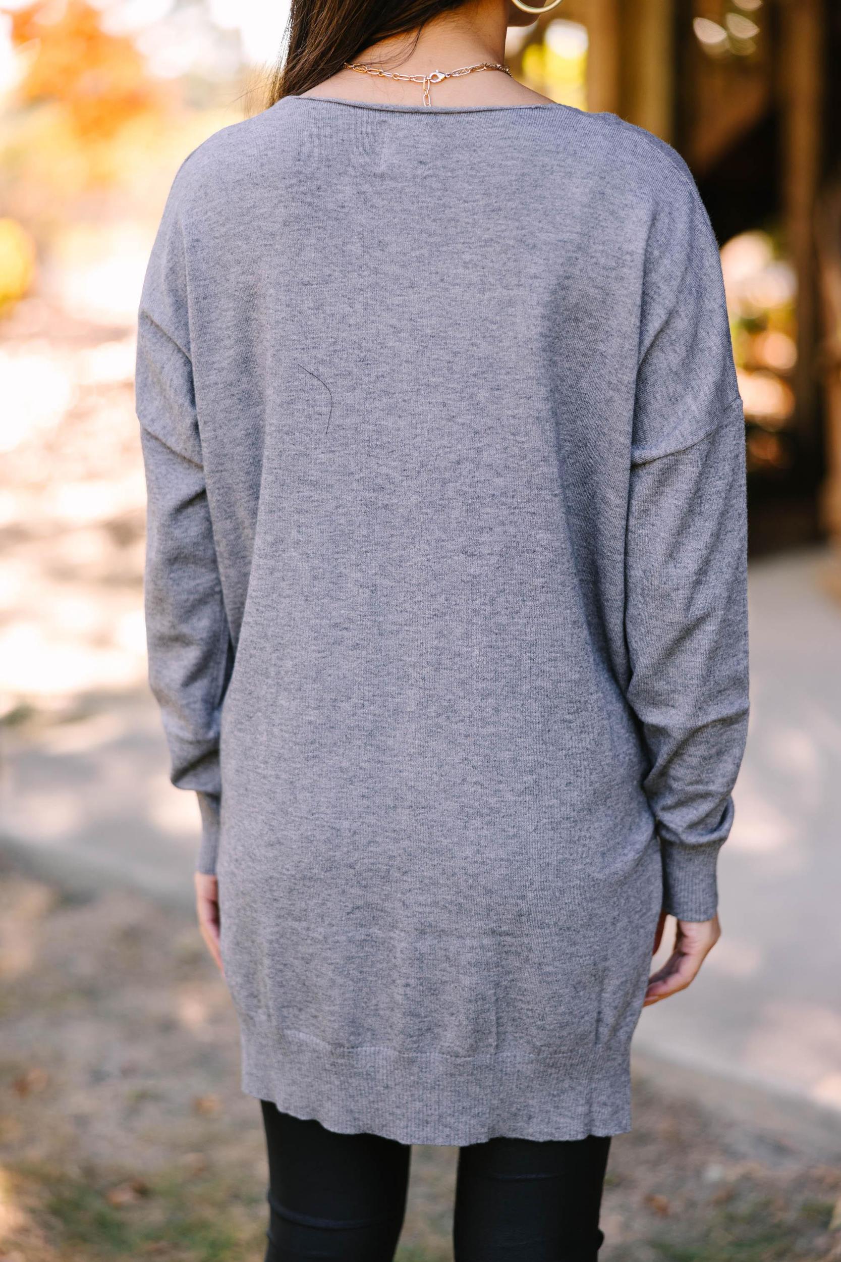 I Could Be Silver Gray Sweater Female Product Image