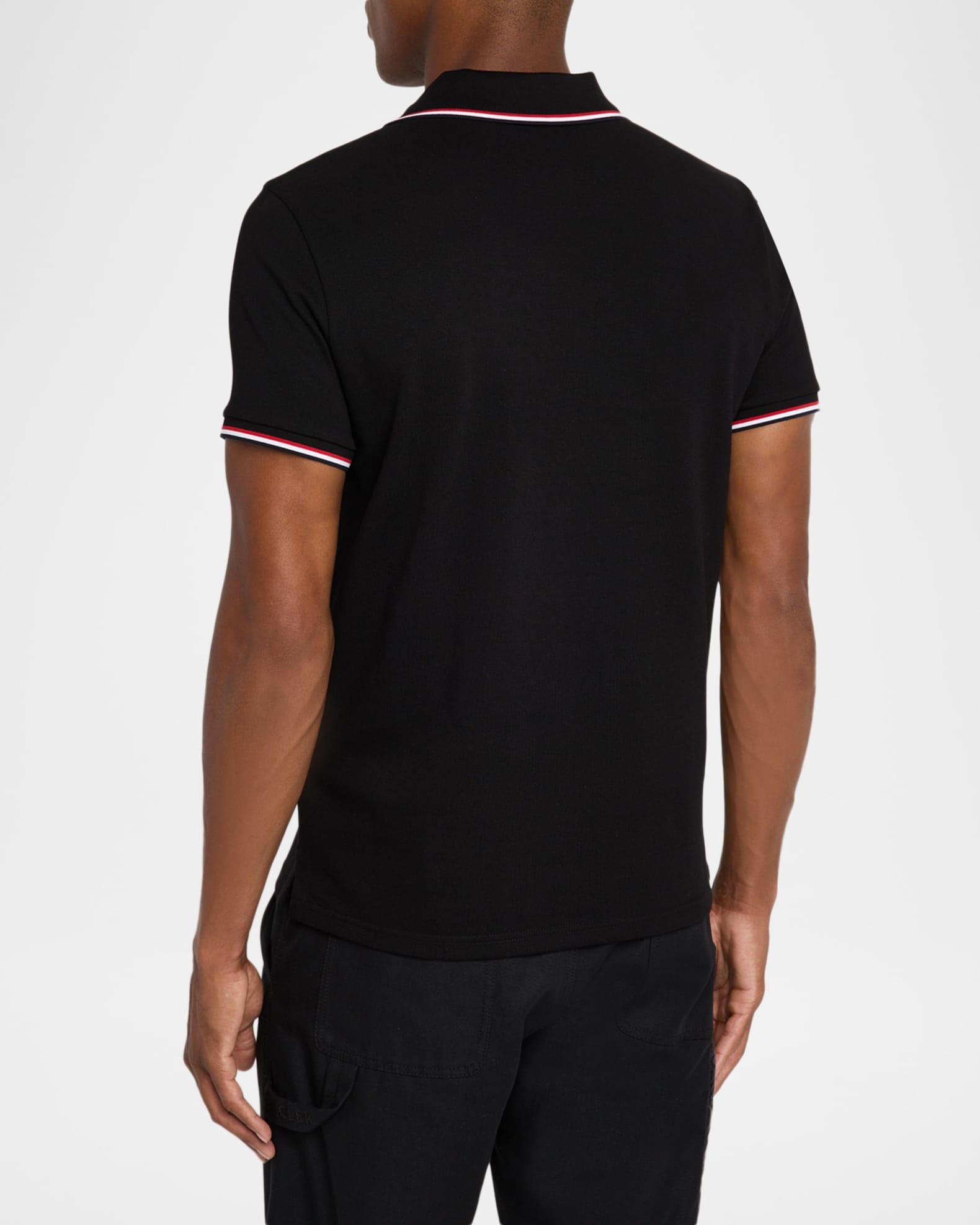 Men's Short Sleeve Polo with Contrast Sleeves Product Image