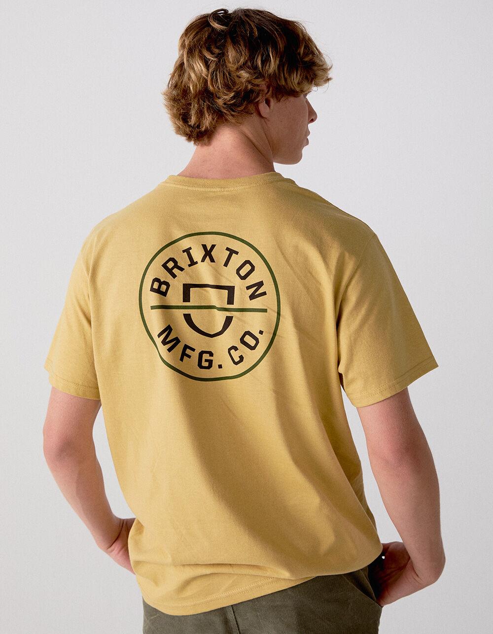 BRIXTON Crest II Mens Tee - YELLOW Product Image