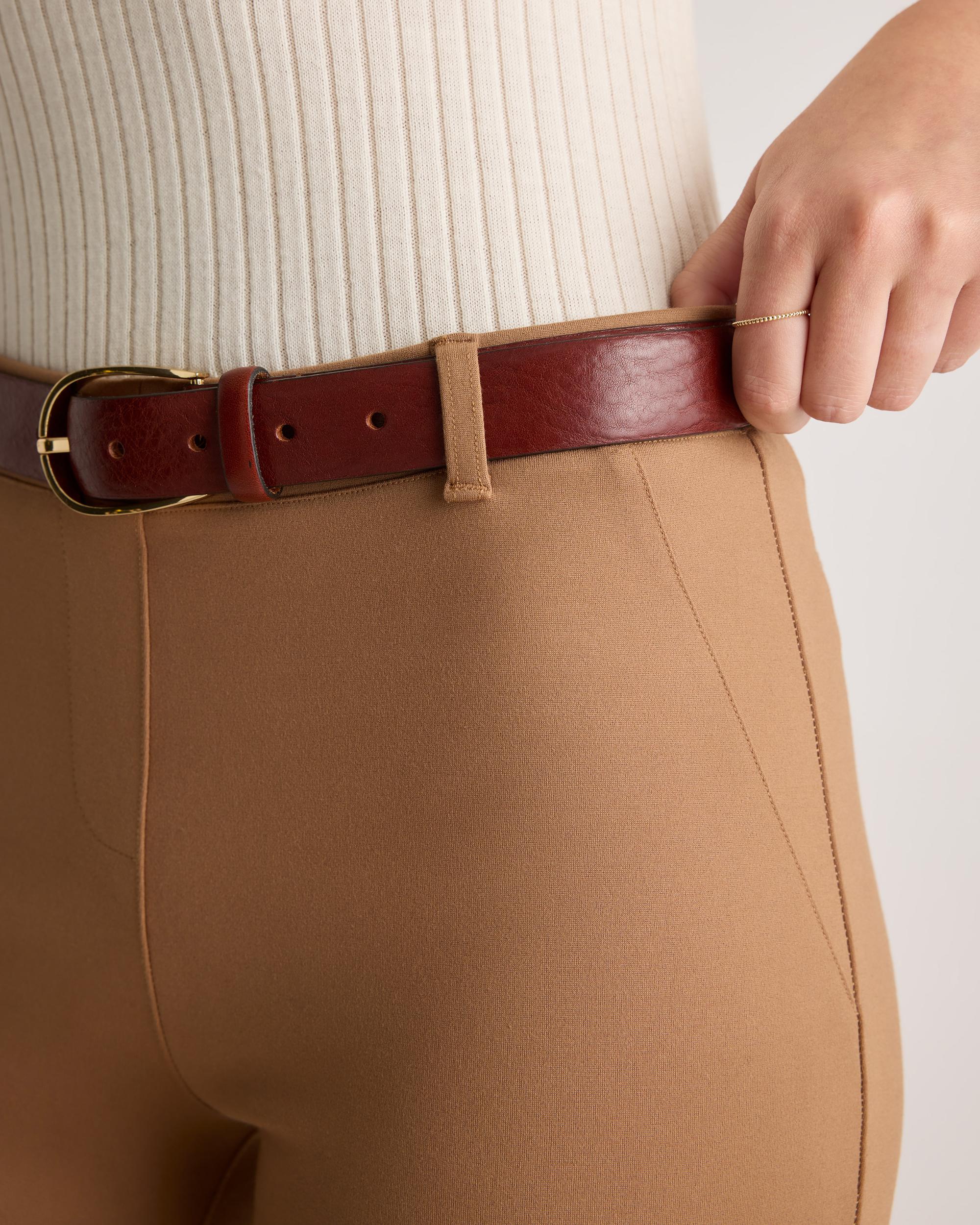 Quince | Women's Ultra-Stretch Ponte Straight Leg Pants Rayon Product Image