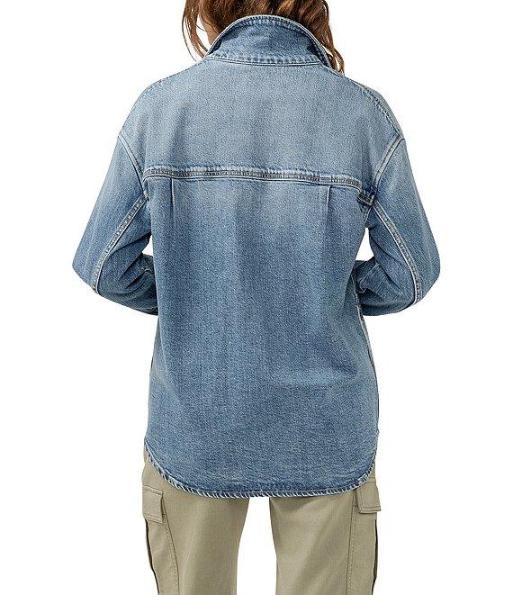 Silver Jeans Co. Long Sleeve Denim Shacket Product Image
