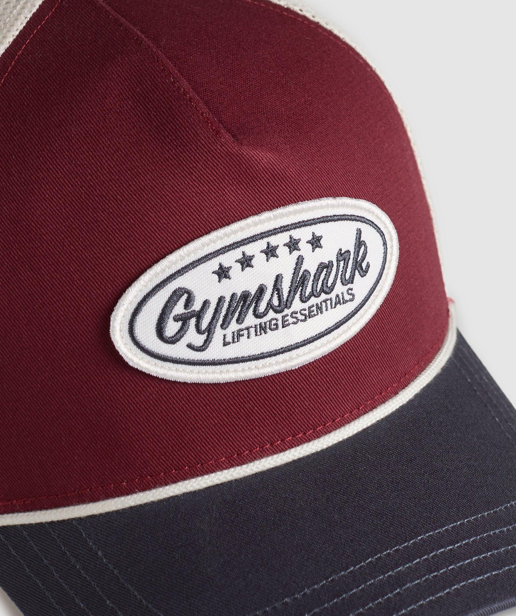 Gymshark Trucker Cap - Reps Red/Titanium Blue Unisex Product Image