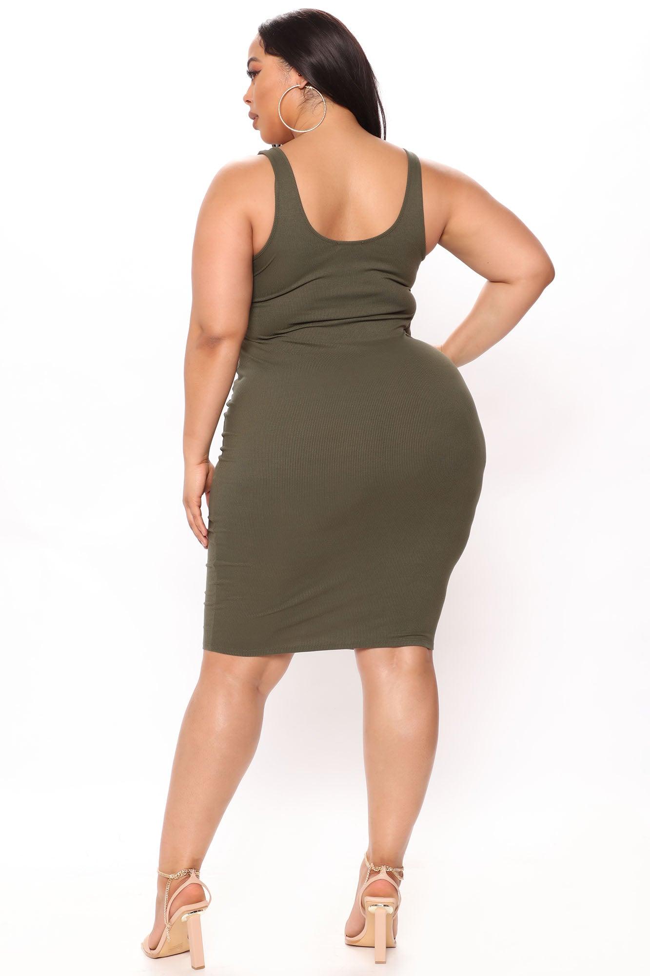 Allis Midi Dress - Olive Product Image