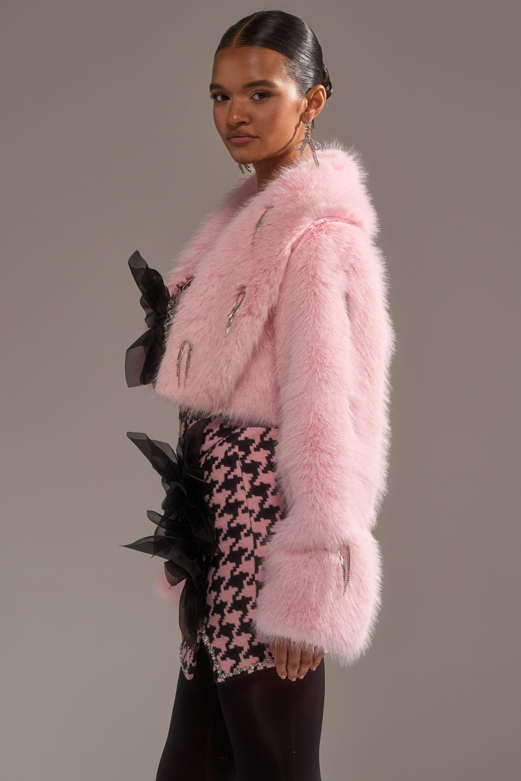 SWEET TALK EMBELLISHED FAUX FUR Product Image